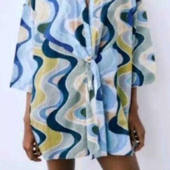 Zara printed top/coverup - Picture 3 of 4